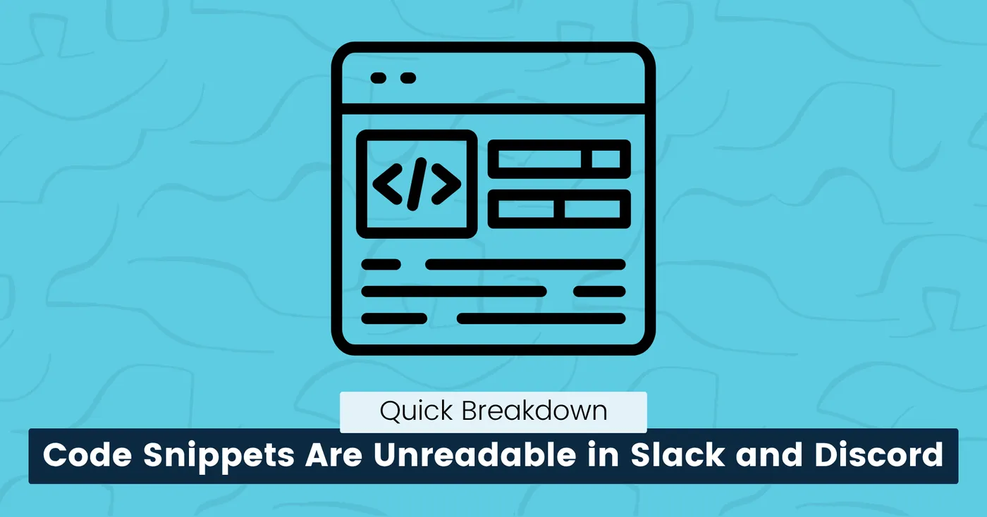 share code in Slack and Discord