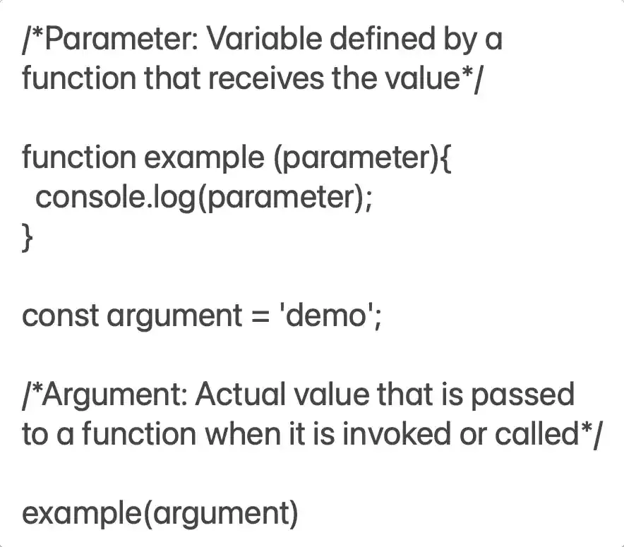 Code snippets without visuals