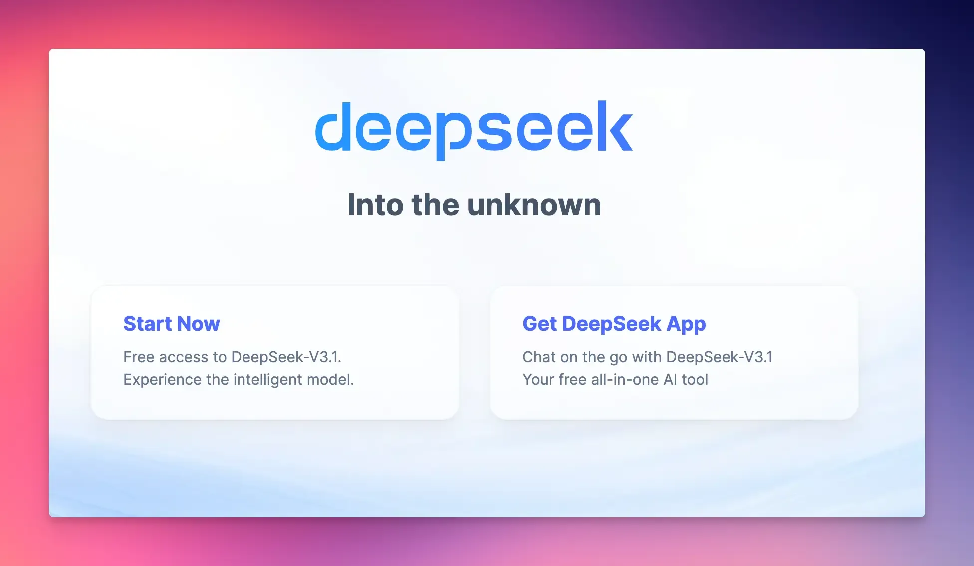 DeepSeek-V3.1