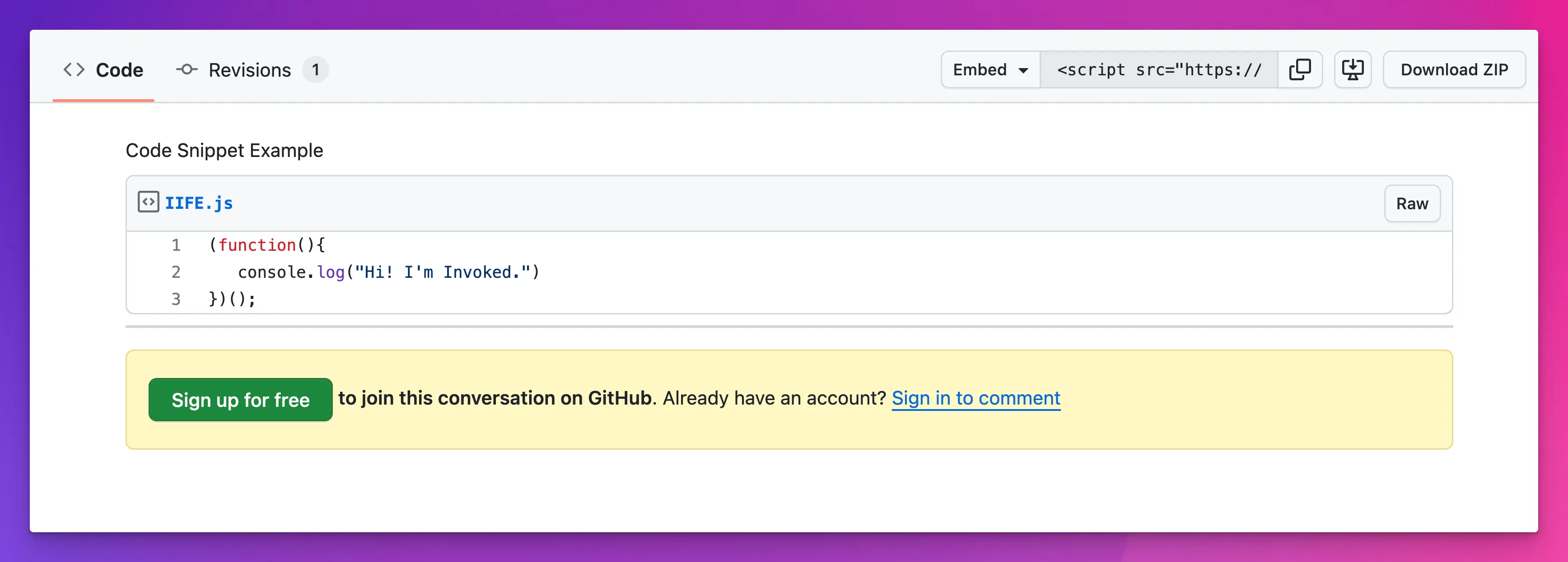 GitHub Gist