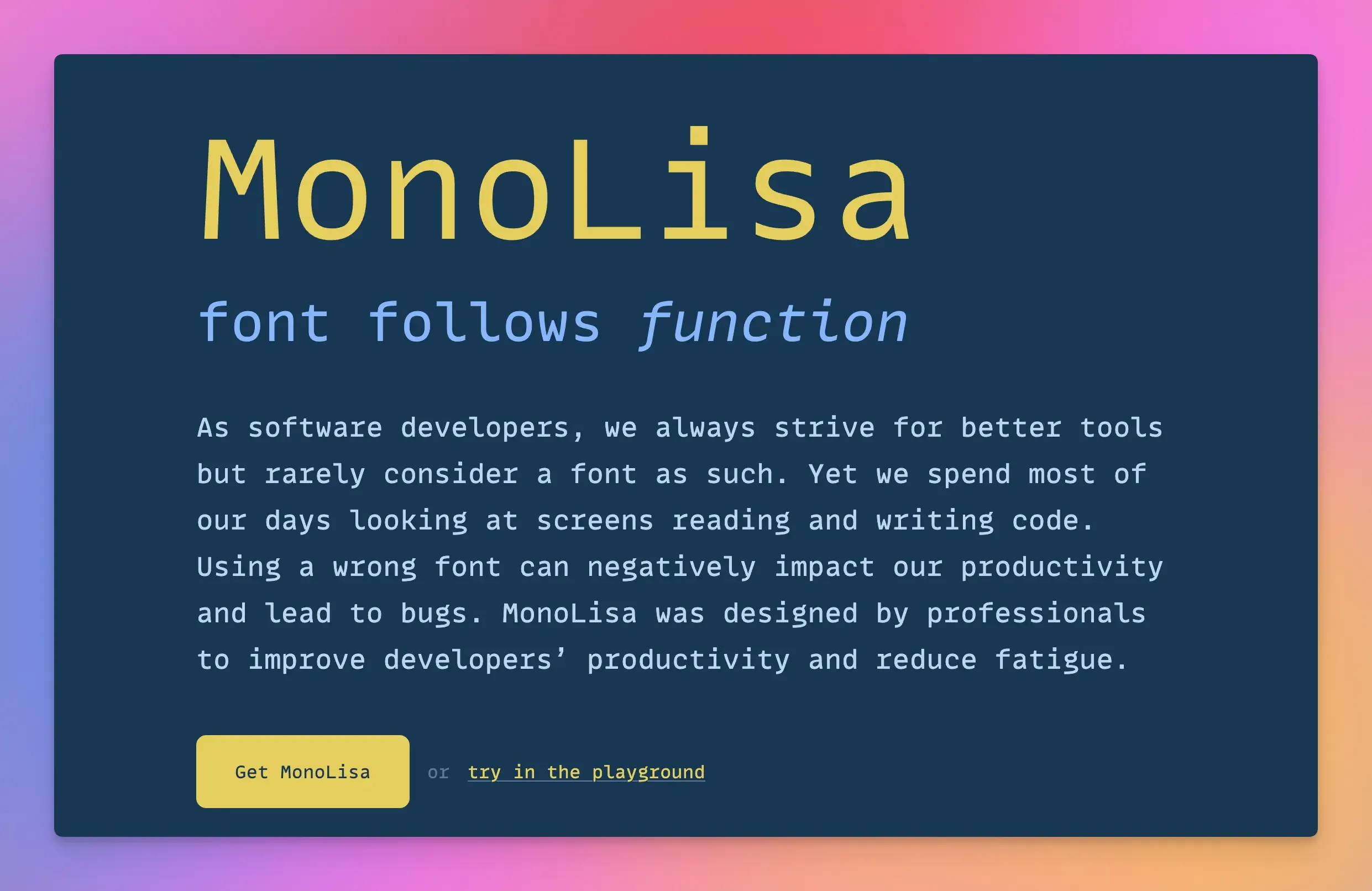 MonoLisa