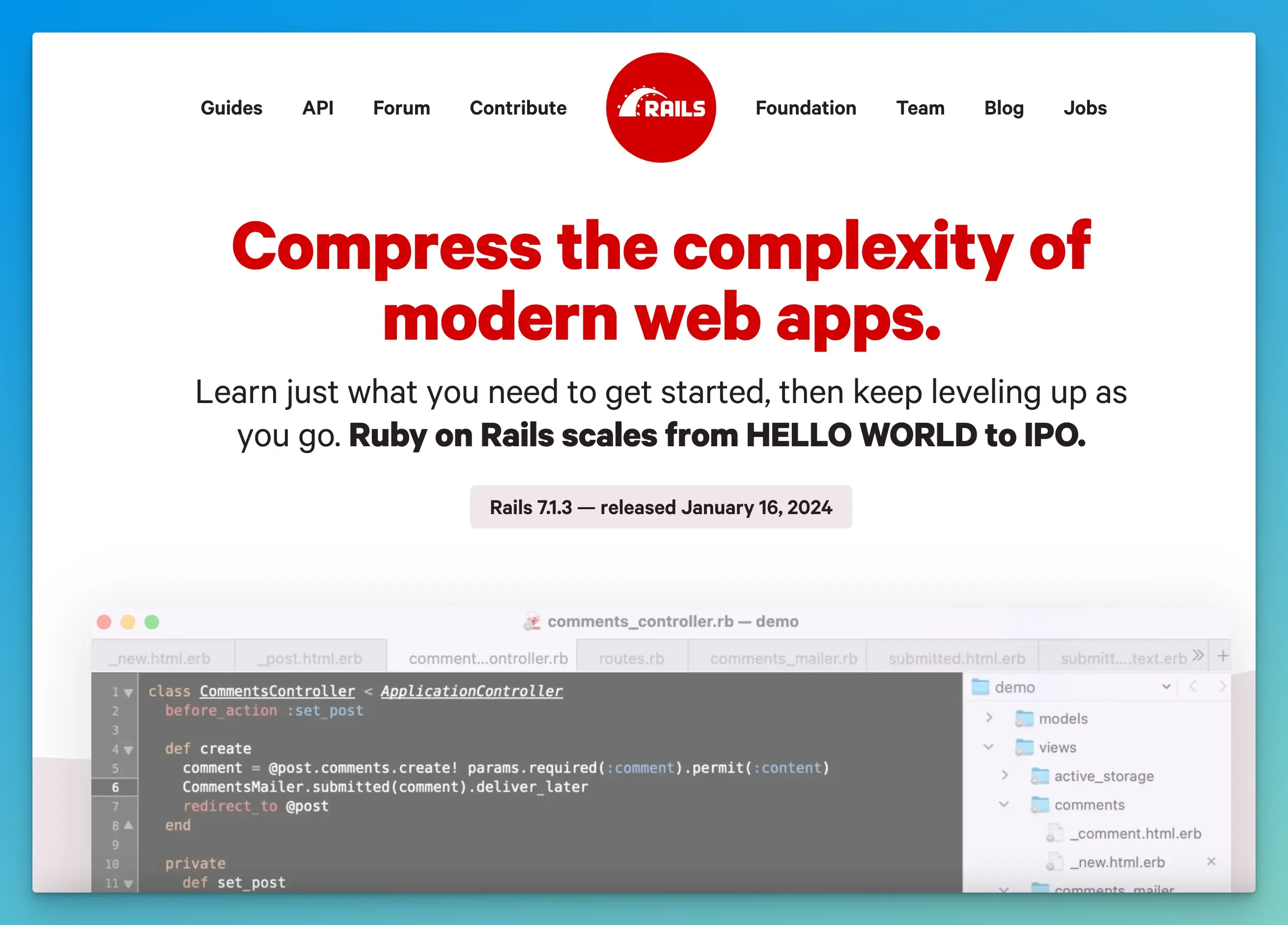 Ruby on Rails