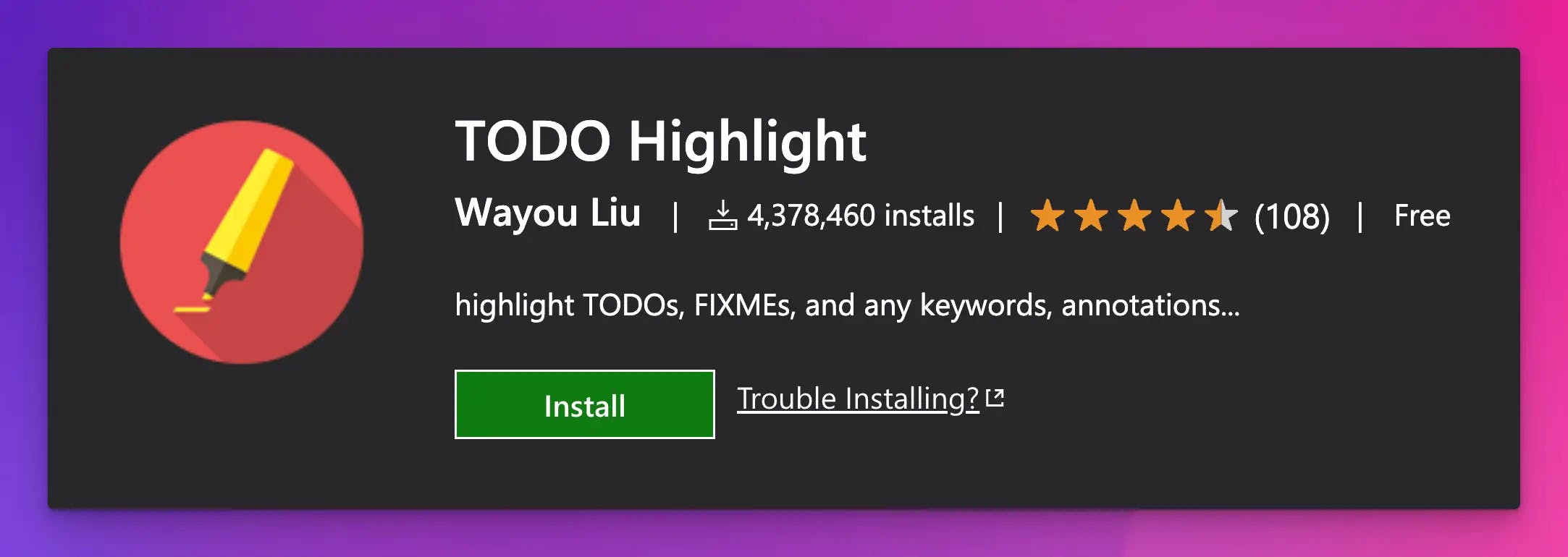 TODO Highlight VSCode Extension