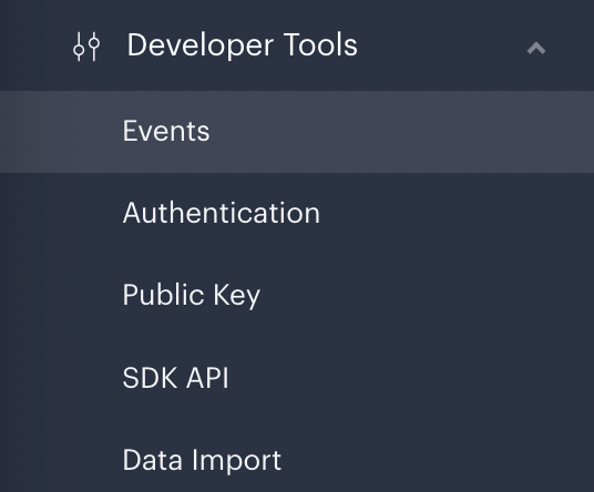 Paddle developer tools menu