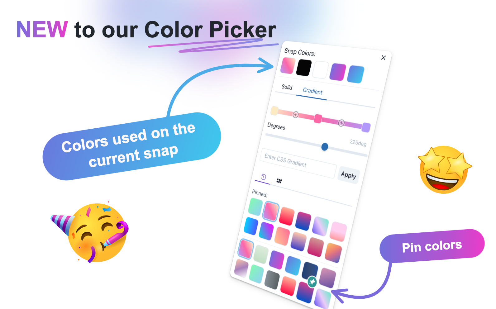 Promotion Image showing the color picker improvements