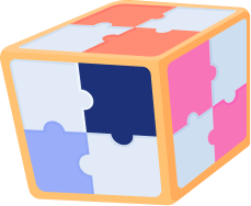 Illustration of a Puzzle Dice